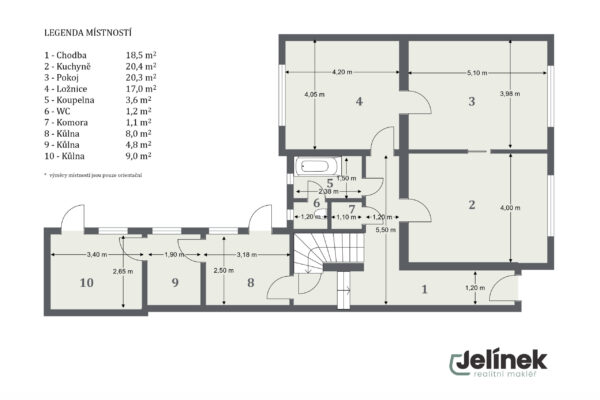 Půdorys 1.NP Půdorys 1.NP